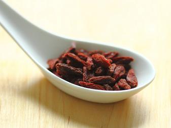 Goji berry (枸杞), or wolfberry, is used frequently in Chinese cuisine.