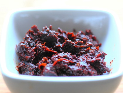 Dou ban jiang (豆瓣酱), chili paste with fermented fava beans used frequently in Sichuan cuisine.