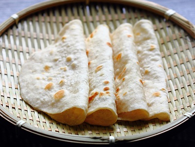 Chinese spring pancakes made with hot water dough.