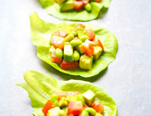 This tasty salad wrapped in lettuce leaves is something I enjoy making all year round, especially in the summer.