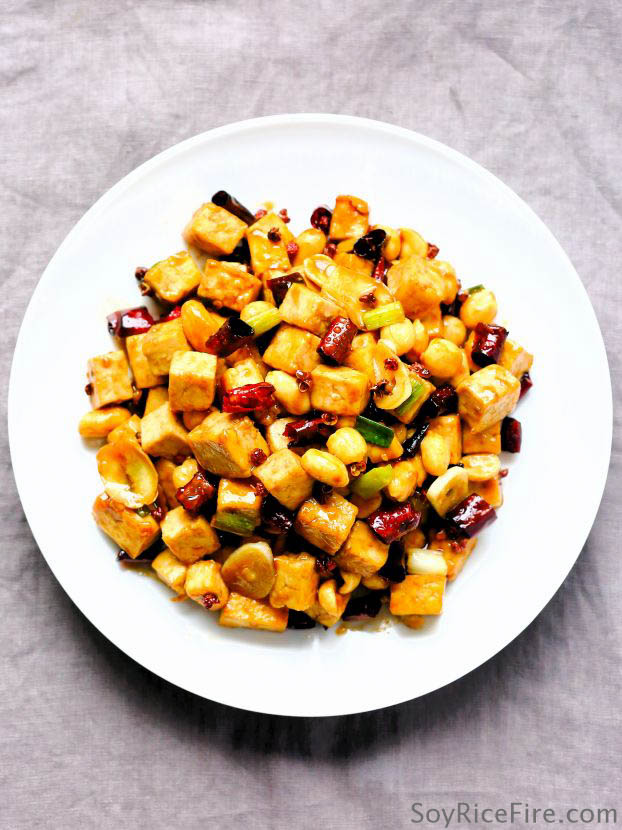 This Gong Bao tofu recipe stays true to the original chicken dish. Here, tofu serves as a neutral canvas to put the layers of exciting flavor and texture on full display.